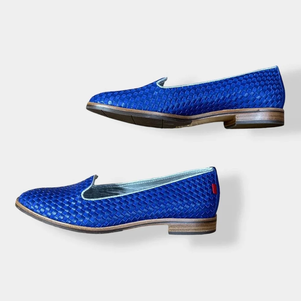Marc Joseph New‎ York Leather Columbus Flats in Blue size 7.5